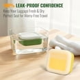 thumbnail image 2 of Shampoo Bar Travel Case Compatible with Kitsch, Leakproof Silicone Small Soap Case with Draining Pad - 2026 Travel Essentials for Gym, Camping, Business Trip (Butter Yellow), 2 of 7