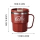 thumbnail image 3 of Taza térmica de acero inoxidable de doble pared con asa para bebidas frías y calientes. Ideal para el hogar, la oficina, café o agua. Vaso reutilizable., 3 of 6
