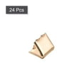 thumbnail image 3 of Unique Bargains Belt Buckle End Tips, 6mm Ribbon Crimp Clasps for DIY Gold Tone 24Pack, 3 of 6