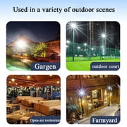 MDHAND 100W Solar Street Light, Super Bright LED with PIR Motion Sensor, Remote Control, Waterproof