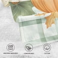 thumbnail image 5 of Ryvnso Pumpkins Leaves Checkered Cotton Hand Towels Sets Face Towel 2 PCs Bathroom Decorative, 5 of 7