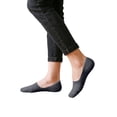 thumbnail image 5 of AWASD 1Pairs No Show Socks for Women Comfy Solid Socks Women's No Show Cut Socks Thin Breathable Retro Non Cushion Outdoors Running Hiking Casual No Show Socks Color Gray One Size, 5 of 5