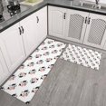 thumbnail image 2 of White Cow Flip Pattern Kitchen Rugs Sets Of 2,Anti Fatigue Kitchen Mat Rugs Non Slip Washable,Decorative Kitchen Floor Mats for Kitchen,Sink,Laundry,17"x30"+17"x47", 2 of 7