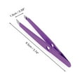 thumbnail image 2 of Unique Bargains 1 Pc Heart Style Eyebrow Tweezer for Bathroom Travel Hotel Purple Stainless Steel, 2 of 4
