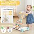 thumbnail image 6 of Infans Wooden Baby Walker Ice Cream Cart Toy with Sweet Accessories & Smooth Wheels, 6 of 7