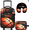 Black Basketball, variant on Kids Luggage Sets Small Suitcases with Wheels for boys 3 Piece Mermaid Toddler Travel Suitcase Set with Neck Pillow Portable Small Bag for Ages 6-12