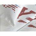 thumbnail image 4 of Ambesonne 4th of July Quilted Bedspread Set 3 Pcs, Grunge Pattern USA, King Size, Ruby Violet Blue White, 4 of 5