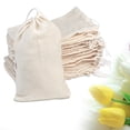 thumbnail image 4 of Advancent 50 Uds. Bolsas dulces para regalo de boda, bolsas de algodón para embalaje de té, embalaje de joyería, manualidades, envoltorio, organizadores Kits de decoración para fiestas 10x12cm Advancent HA009395-02, 4 of 6