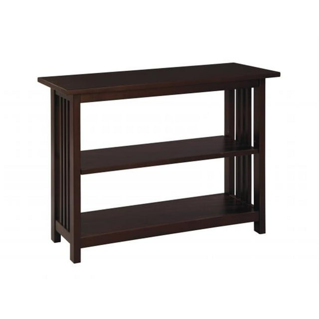Bolton Furniture AMIA14P0 Mission Under Window Bookshelf, Espresso