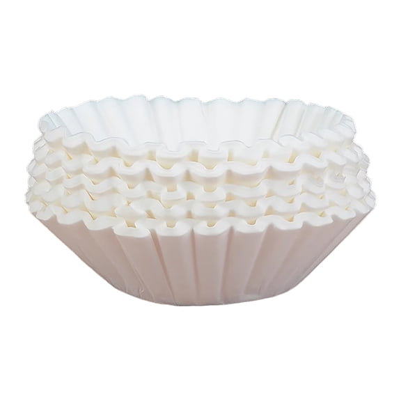 YWIYIUD 100PCS 12-Cup Commercial Coffee Filters, Large Coffee Filters, Unbleached Filters Compatible with Coffee Machines, Flat Bottom Coffee Filter Paper