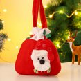 thumbnail image 1 of Festive Reusable Christmas Gift Bag ,Brushed Cloth Candy & Apple Pouch, Premium Holiday Decoration, 1 of 3