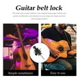 thumbnail image 6 of 10 Pcs Anti-slip Bass Belt Locks Guitar Studs Guitar Strap Buckle 4.7X2.2X2.2CM Black, 6 of 6
