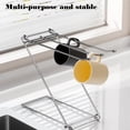 thumbnail image 4 of Towel Racks for Bathroom Qwtwty Kitchen 304 Stainless Steel Cloth Rack Sink Countertop Dishwashing Arrangement Rack Folding Storage Hanger, 4 of 6