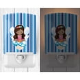 thumbnail image 2 of Caroline's Treasures BB6917CNL Fairy Blue Stripes Ceramic Night Light, 6x4x3", multicolor, 2 of 2