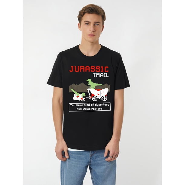 Camiseta premium Jurassic Trail, divertida camiseta gráfica de manga corta para hombre, ideal para adultos, hombres, mujeres, adolescentes y jóvenes.