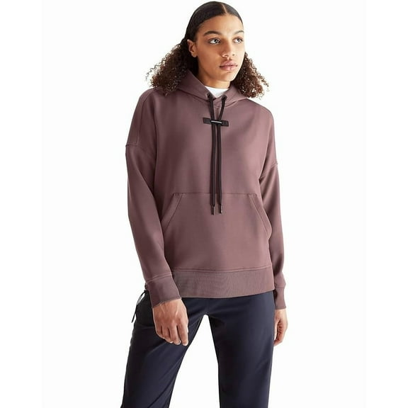 On GRAPE/BLACK Women's Running Hoodie Sweatshirt, US X-Small
