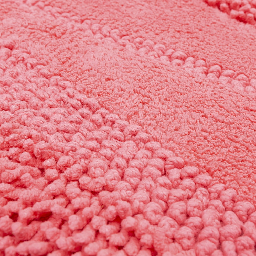 Mohawk Home Composition Cotton Bath Mat, Fiesta Hot Pink, 1' 5" x 2'