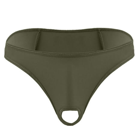 

MPWEGNP Mens Lingerie Micro Thong Bikini Front Hole Underwear G-string Underpants