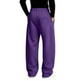 thumbnail image 4 of Sweatpants For Men Drawstring Open Bottom Wide Leg Sweat Pants Casual Fashion Streetwear Athletic Lounge Pants, 4 of 4