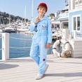 thumbnail image 4 of Descendant4 Maddox Hatter Costume,Rise Red Cosplay Tie Dye Jumpsuit Outfits,Movie Character Role Play Dress Up for Halloween Party,Size 140, 4 of 9