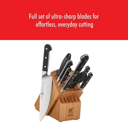 ZWILLING - Pro 10-pc Knife Block Set - Bamboo