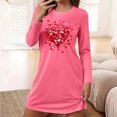 thumbnail image 3 of Perfectbot Women's Cotton Sleepshirt - Long Sleeve Printed Nightgown Comfy Casual Sleepwear, 3 of 5
