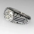 thumbnail image 3 of 3Ct Round Cut Lab Created Diamond Men's Band Ring 14K White Gold Plated Silver, 3 of 3