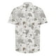 thumbnail image 3 of Blusa y camisa de manga corta con cuello vuelto para hombre, camisa informal de moda con estampado de hojas y solapa de manga corta, blusa para hombre, 3 of 4