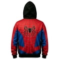 thumbnail image 3 of Unisex Spider Hero Full Zip Masked Hoodie, Casual Long Sleeve Sporty Sweatshirt Loose Fit Hooded Top for Adults and Kids Daily Streetwear, 3 of 3