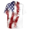 thumbnail image 5 of UngA 250th Anniversary Shirts, Men's American Flag Hawaiian Shirts Patriotic 4th July Shirt Summer Casual Button Down Short Sleeve Beach Shirts (White,L), 5 of 6