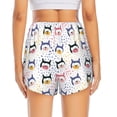 thumbnail image 2 of Lsque Cute Dog Printed Women's Running Shorts with Liner Pockets,Elastic Quick Dry Workout Athletic Gym Yoga Shorts,Womens High Waist Shorts-Small, 2 of 9