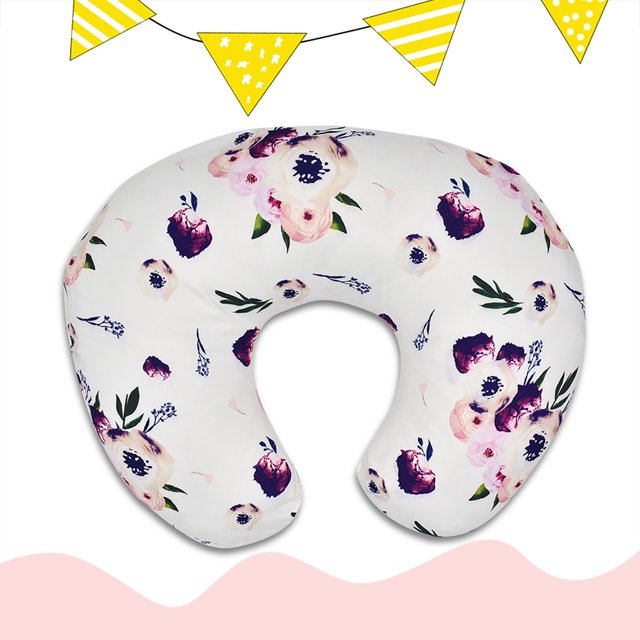 Funda de almohada de lactancia ANGGREK en forma de U supersuave elástica cómoda lavable para bebé