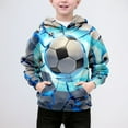 thumbnail image 2 of MuXiKeJi Clothes Hoodies for Boys - Personalized Soccer Sweatshirts for Kids Teens - Sports Graphic Pullover Gifts for Youth Players Blue, 2 of 5