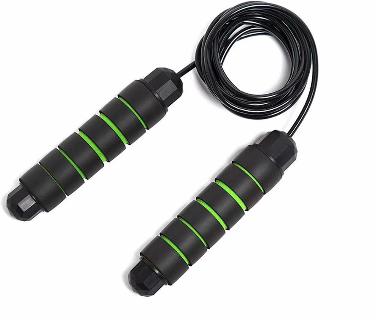Pack Jump Ropes Tangle-Free with Ball Bearings 9.2 Feet Rapid Speed Skipping Rope Adjustable Jumping Rope with 6" Memory Foam Handles Ideal for Aerobic Exercise Fitness Gym