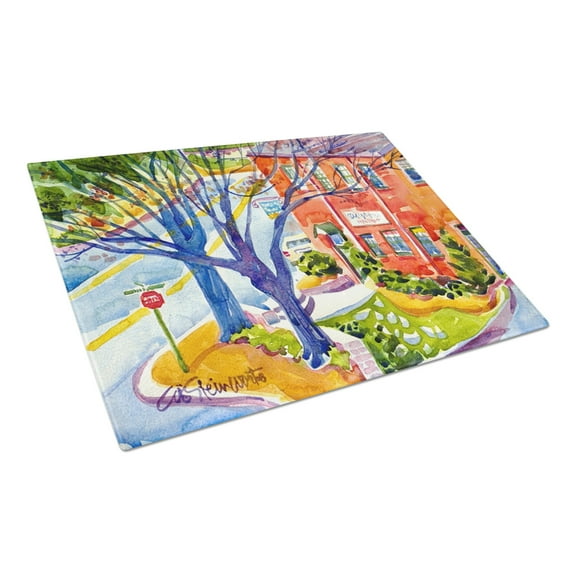 Caroline's Treasures Harbour Glass Cutting Board Large