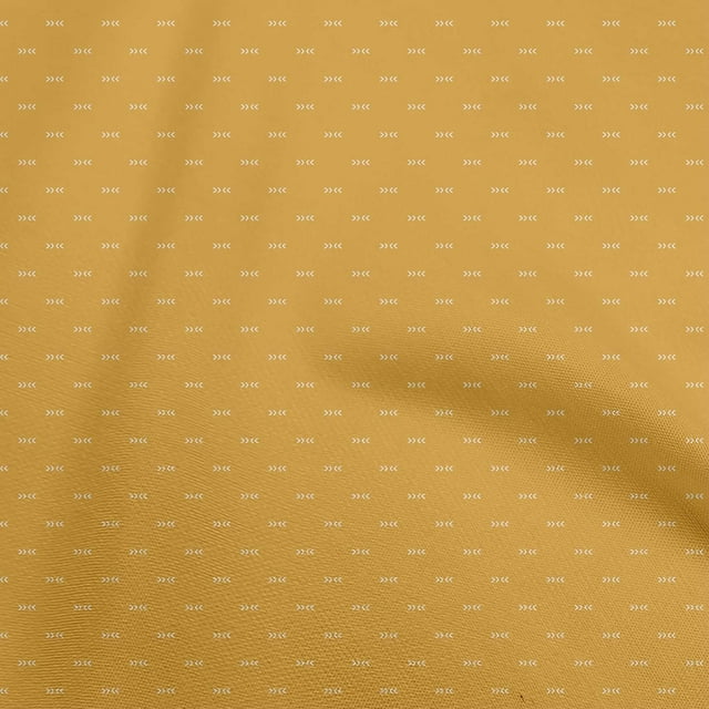 oneOone Velvet Yellow Fabric Tribal Fabric For Sewing Printed Craft Fabric By The Yard 58 Inch Wide