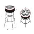 thumbnail image 3 of Trademark Gameroom Coca-Cola Brazil 1886 Vintage Bar Stool with Padded Seat, 3 of 5