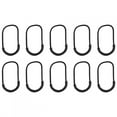 thumbnail image 2 of Zipper Pull Osprey Zip Pull Plastic 10Pcs Black Plastic  Smile Style Zipper Pulls Cord Rope For Clothing Bag Sories, 2 of 8