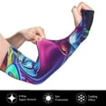 thumbnail image 3 of Picia Neon Free Play Arm Sleeves for Men and Women - Tattoo Cover Up UPF 50+ Cooling Sports Sleeve for Basketball Golf Football-One Size, 3 of 8