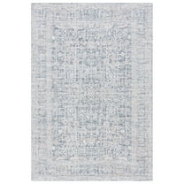 SAFAVIEH Hunter Kelsey Abstract Polyester Area Rug, Ivory/Dark Grey/Sage, 8' x 10'