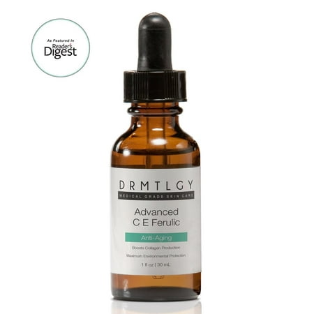 - DRMTLGY Anti-Aging C E Ferulic Serum. Combines Vitamin C, E, Ferulic Acid, and Hyaluronic Acid to Provide Maximum Antioxidant Protection