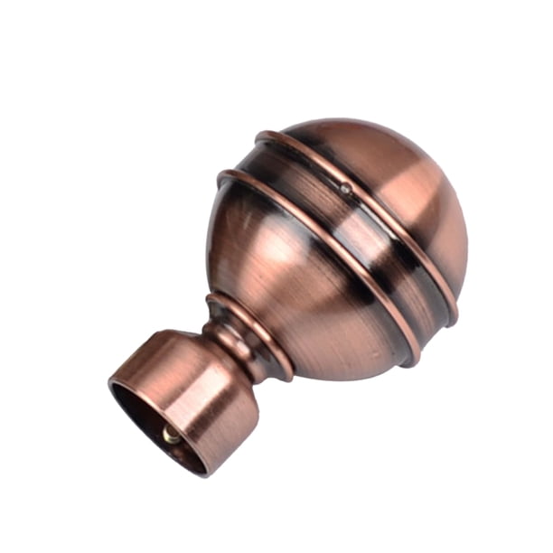 1 Pieza/8 Mm de Diámetro. La Ventana de Los Remates de Poste de Cortina de Metal Cubre Los Casquillos de Extremos de Barra 14 Estilos Disponibles E Style Bronce Rojo Soledad Remaches de poste de cortina