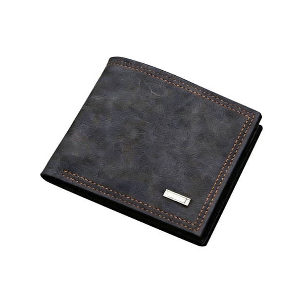 Cartera de Tarjeta Pequeña, Cartera de Negocios Delgada Pu de Gama Alta de los Hombres 11.5x9.5cm Multifuncional Y Ligera, Cartera Delgada de los Hombres