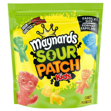 Sour Patch Kids Original Candy, Family Size, Bulk Candy, Sour Candy, Gummy Candy, 816g