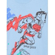 Superman Boys Cotton Graphic Tee with Short Sleeves, 2-Pack, Sizes XS-2XL