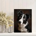 thumbnail image 2 of Border Collie Dog Portrait Canvas Print Wall Art for Living Room Bedroom Office Den Pet Lover Home Decor, 2 of 8