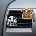 thumbnail image 5 of WIRESTER Car Air Freshener Fragrance Vent Clip Interior Decoration for Cars with Lemon Scented Pad - Animal Black Spot Cow, 5 of 7