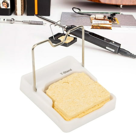 

TS80 Soldering Iron T-Stand Soldering Iron Stand Holder White Zirconium Dioxide Molding For Fast Welding Welding In Tight Spaces