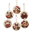 thumbnail image 2 of Christmas DIY Diamond Art Hanging Ornaments, 6-Piece Christmas Craft Kit with Sparkling Tree Pendants for Holiday Home Decor and Handmade Gifts, 2 of 7