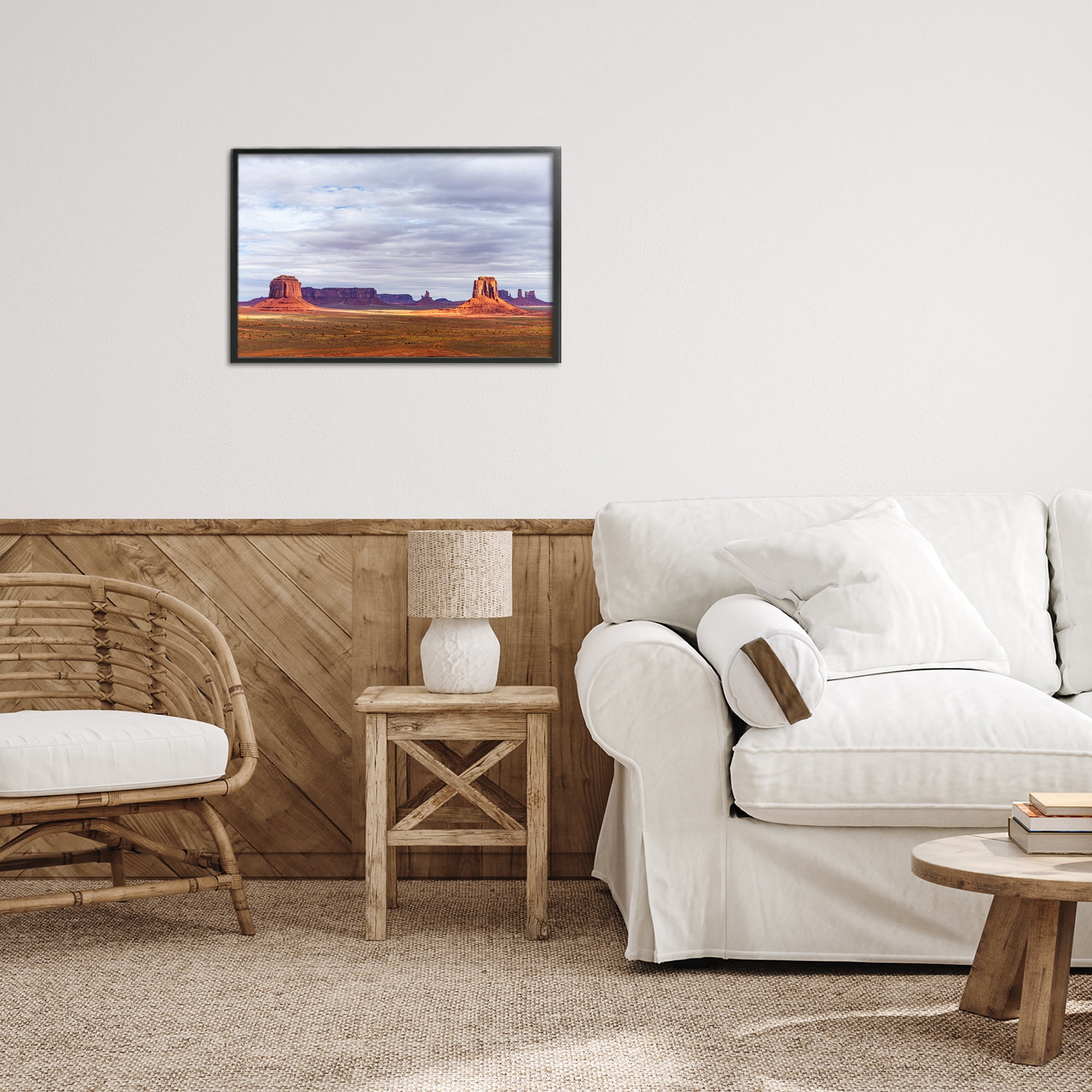 Stupell Industries Monumental Desert Buttes & Mesas Black Framed Giclee Art, design by Shelley Carlisle